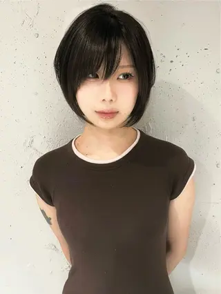 ショート 抜け感ショートボブ/ レイヤーkoukiのヘアスタイル