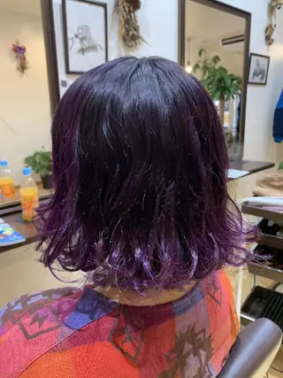 ミディアム カラー サトウ シューイチのヘアスタイル