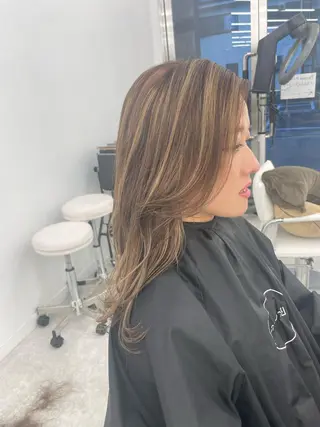 ロング カラー ヘアアレンジ 【Sweep】おじま のぞみのヘアスタイル