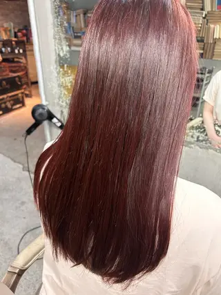 セミロング カラー ヘアアレンジ お任せヘア☘️☘️ 及川渚のヘアスタイル