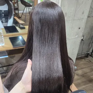 カラー 艶髪縮毛矯正×透明感 カラー◎mikuのヘアスタイル