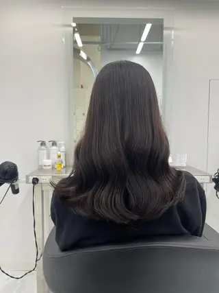 ロング カラー ヘアアレンジ 縮毛矯正/髪質改善/ ブリーチ毛/木元渓太のヘアスタイル