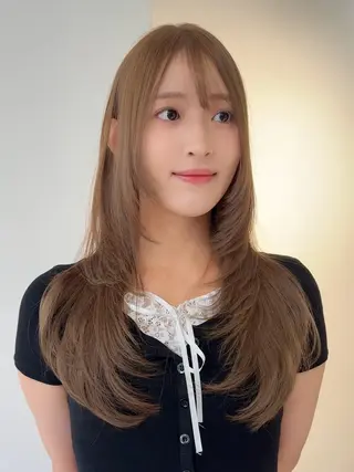 ロング Rita/髪質改善/ ブリーチなしWカラーのヘアスタイル