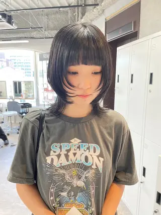 ミディアム カラー ♱·༝ホノカ.⋆♱【 艶髪/透明感カラー】のヘアスタイル