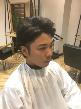 メンズ ﾊｲﾄｰﾝ/ｶﾗｰ/ 用賀/稲若健太郎のヘアスタイル