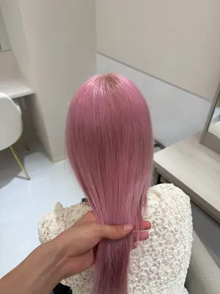 セミロング カラー shun/ハイトーン /透明感カラー️🫧のヘアスタイル
