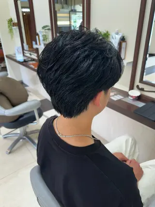 ショート カラー パーマ メンズ 成田No.1 メンズヘア/清和武虎のヘアスタイル