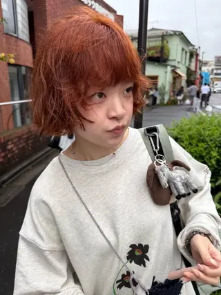 ショート レイヤーカット\ウル フ　chinatsuのヘアスタイル