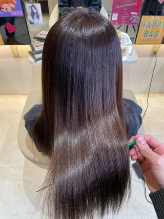 ロング 髪質改善・縮毛矯正 濱　泰賀のヘアスタイル