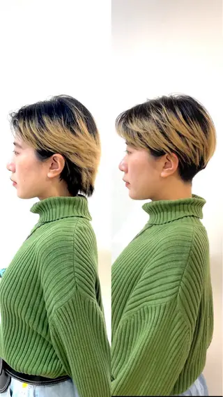 ショート カラー 表参道【髪質改善】 宮嶋勇太のヘアスタイル