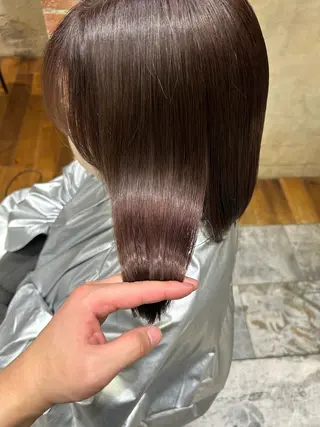 ミディアム カラー パーマ 銀座✨レイヤーカット 顔まわり/坂本亜裟海のヘアスタイル