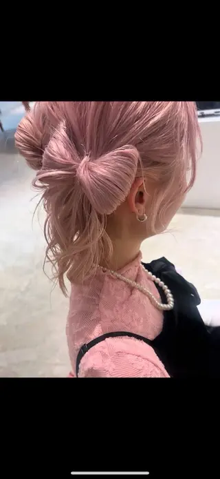 ロング カラー ピンクカラー美容師 新宿美容室🎀のヘアスタイル