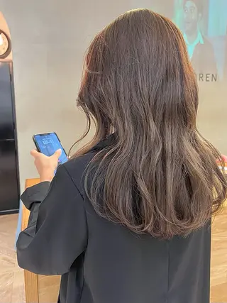 ロング 似合わせレイヤー ＆縮毛矯正のヘアスタイル