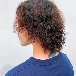 パーマ メンズ 中川 竜誠のヘアスタイル