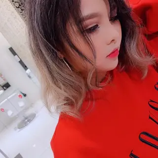 ミディアム カラー YUI𓍯ｴｸｽﾃ /ﾆｭｱﾝｽｶﾗｰのヘアスタイル
