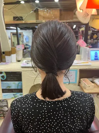 セミロング カラー ヘアアレンジ 「sumi」 AMIのヘアスタイル