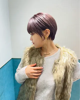 ショート ショート/ボブ 艶髪カラーTOSHIのヘアスタイル