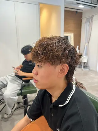 パーマ キッズ 透明感カラー 🫧ゆうしん/平尾のヘアスタイル