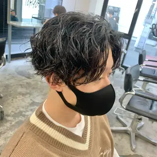 ショート パーマ メンズ メンズ特化美容師/ 藤戸 椋のヘアスタイル