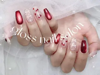 ネイル アヤカ☘️Gloss nailのネイルデザイン