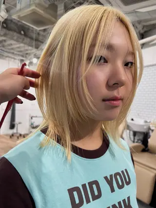 ミディアム カラー 🎀kano /透明感カラー🎀のヘアスタイル