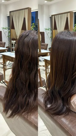 ロング Sae/クロスパーマ /盛れる顔周りのヘアスタイル