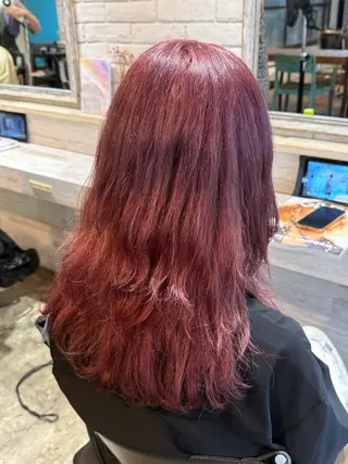 セミロング カラー 透明感カラー/パーマ 🌀アオノのヘアスタイル