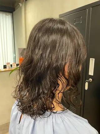 ミディアム パーマ ALLEN hair /まなのヘアスタイル