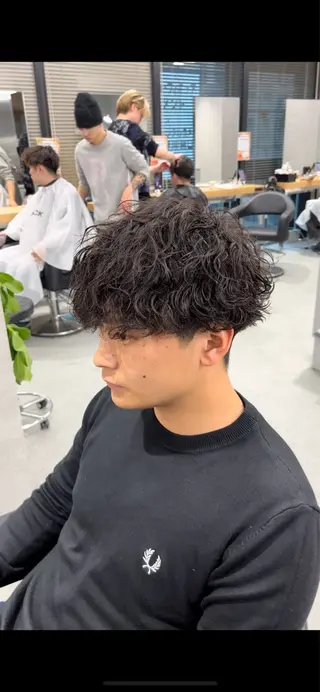 ショート カラー パーマ メンズ キッズ 🔥パーマ特化🔥 優馬のヘアスタイル