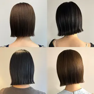 ショート カラー ボブ/レイヤーカット 縮毛矯正/コウキ新宿のヘアスタイル