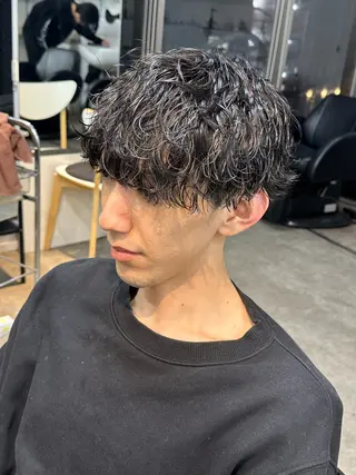 パーマ メンズ fifth/原宿/ カットモデル/カズのヘアスタイル