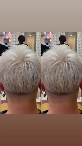 ショート カラー 髪質改善・縮毛矯正 特化・ユウシンのヘアスタイル