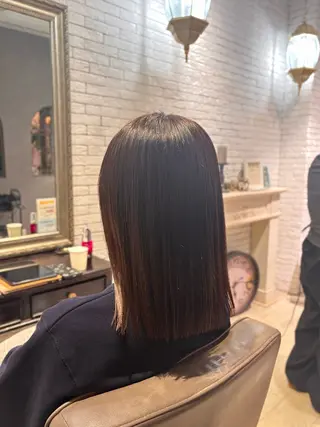 ミディアム 🌱なゆみ🌱透明感 /ナチュラル/高宮のヘアスタイル