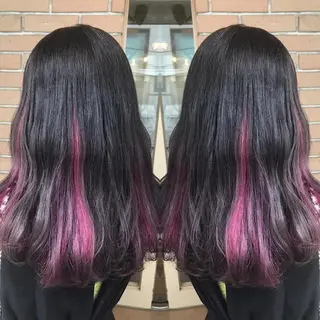 セミロング カラー パーマ ヘアアレンジ メンズ キッズ ネイル マツエク・マツパ サロンドミルク 渋谷高比良のヘアスタイル