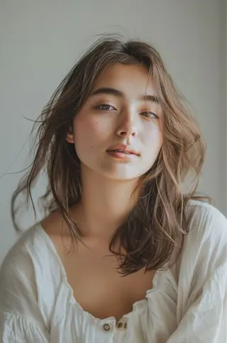 ロング 石毛 宏明のヘアスタイル