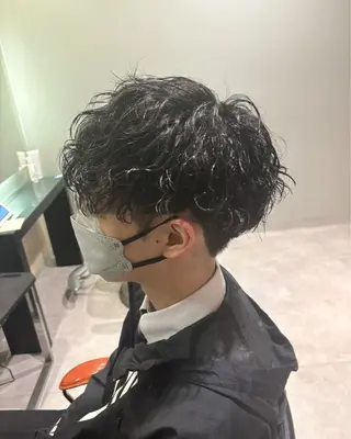 メンズ 艶髪✨透明感カラー 山本　遥斗のヘアスタイル