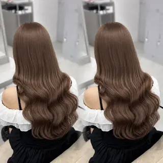 ロング カラー coco ウナのヘアスタイル