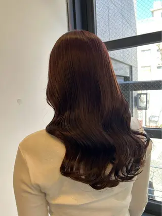 ロング カラー 末政 李椛のヘアスタイル