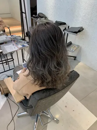 ミディアム カラー パーマ ヘアアレンジ まつげと眉 Meliaのマツエク・マツパデザイン