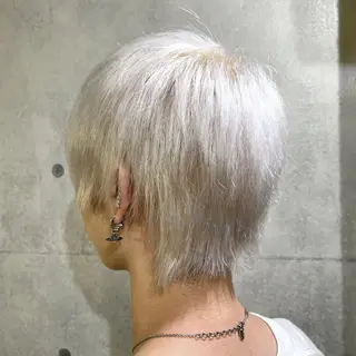 ショート カラー メンズ 髪質改善/ブリーチ /長山遼太郎のヘアスタイル