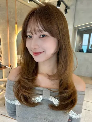ロング 仙台Ｉ韓国レイヤー Ｉ髪質改善Ｉ伊藤拓海のヘアスタイル