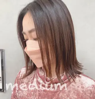 ミディアム 中村 幸子のヘアスタイル