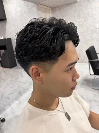ショート パーマ メンズ Men's Rico Chihayaのヘアスタイル