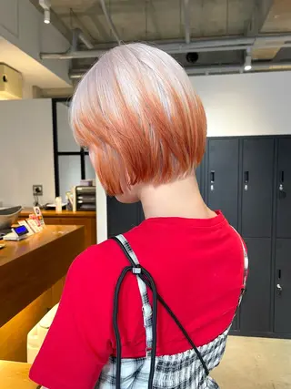 ショート カラー 🫧うる艶レイヤー /グレージュ🪐リサのヘアスタイル