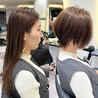 ショート 絶壁補正くびれ ショート✂️ 井川のヘアスタイル