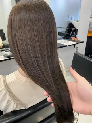 ロング カラー レイヤーカット 赤み消し　店長/大和のヘアスタイル