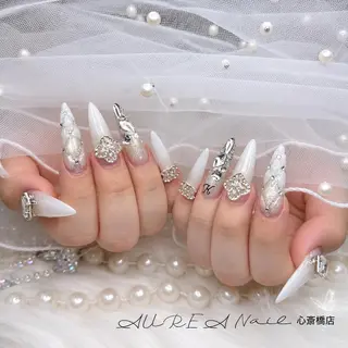 ネイル H-nail ロング/3D/Y2Kのネイルデザイン
