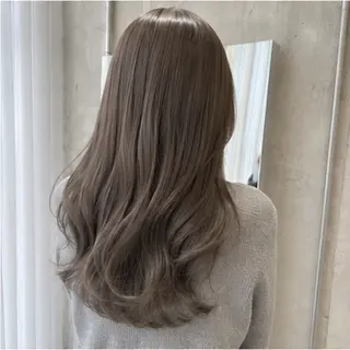 セミロング カラー パーマ 透明感カラー レイヤー/コウスケのヘアスタイル
