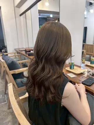 ロング 🫧透明感カラー/ 髪質改善/縮毛/🫧のヘアスタイル