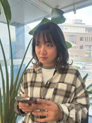 ミディアム 桝田 友美のヘアスタイル